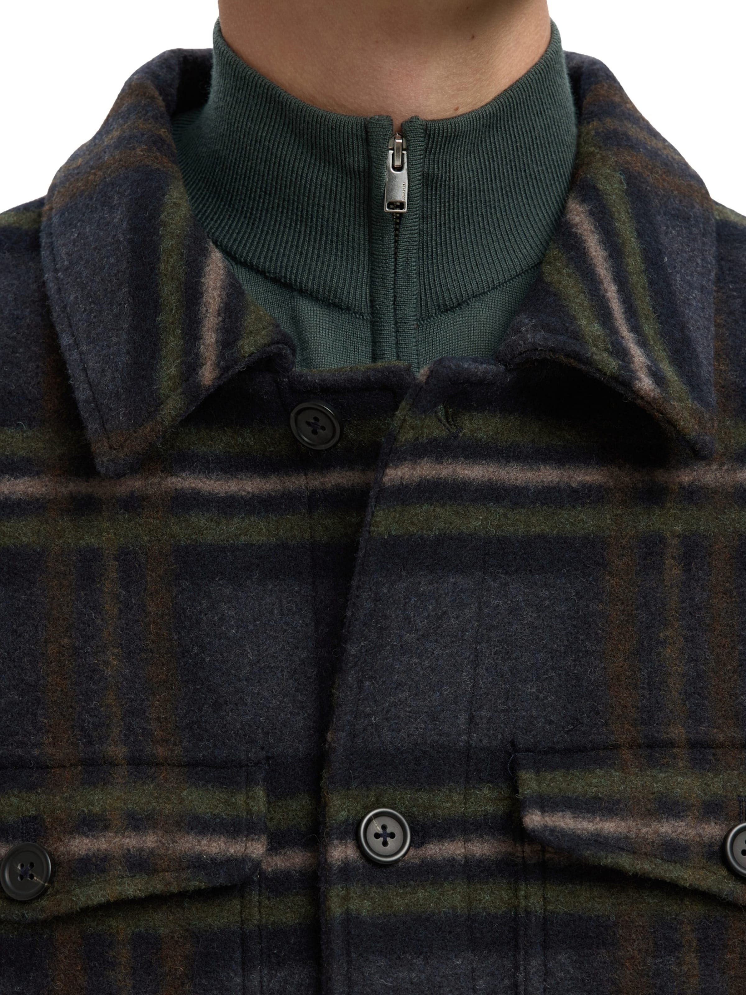 Veste mi-saison 'SLHMitch' SELECTED en bleu