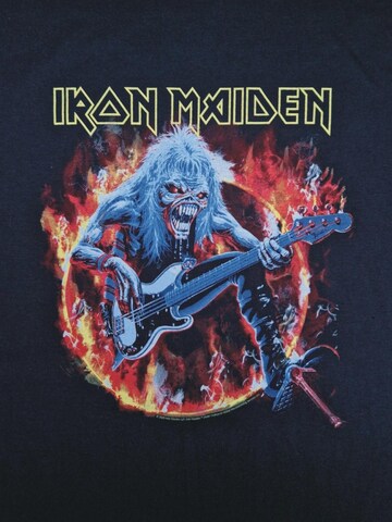 Iron Maiden Sweatshirt 'Eddie Live Flames' in Zwart