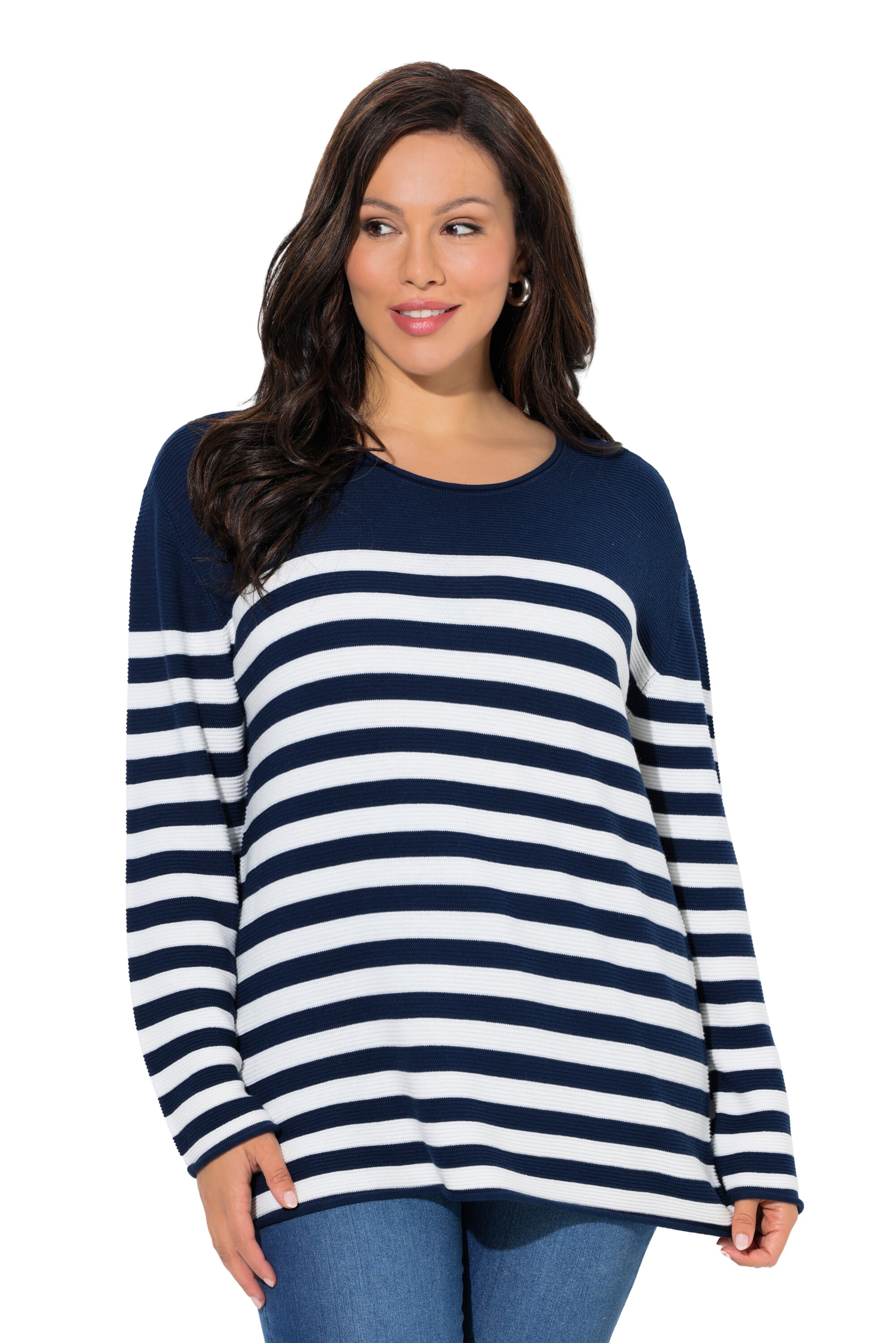 Ulla Popken Pullover in Blau: Vorderseite