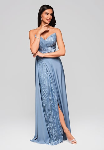 Ombre Avondjurk in Blauw