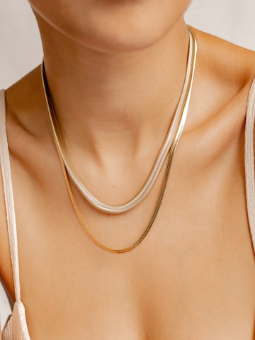 Hey Happiness Kette 'Duologue' in Gold: Vorderseite