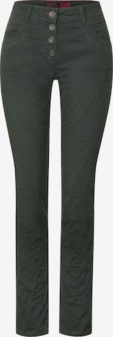 CECIL Regular Pants in Green: front