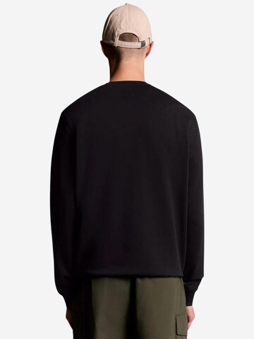Lyle & Scott Sweatshirt 'Brushed Back Crew Neck Sweatsh ML1131V' i svart