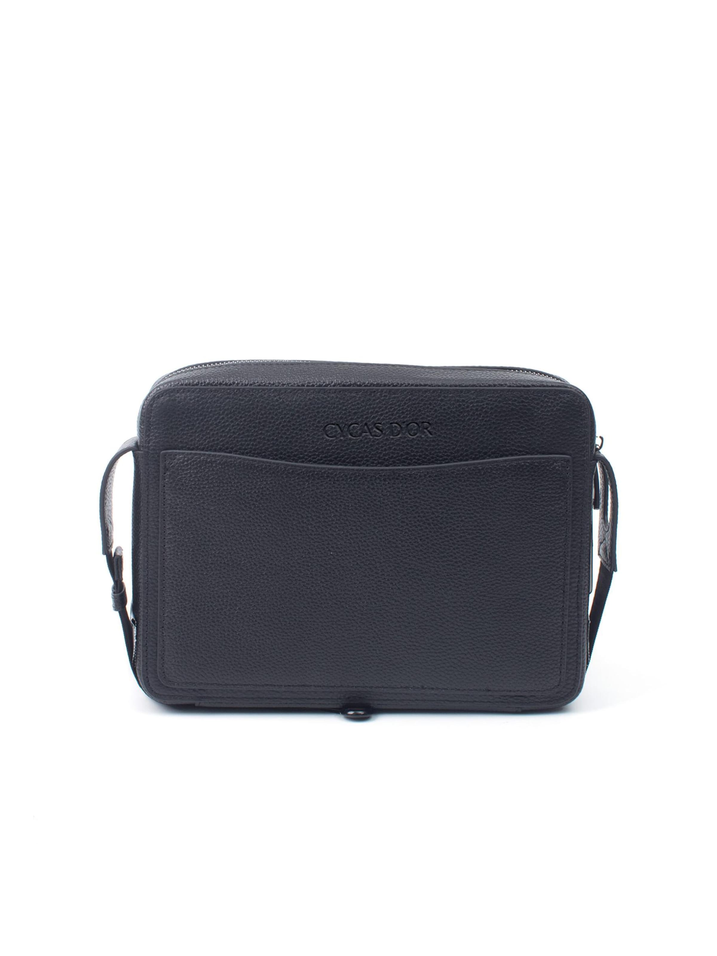 CYCAS D'OR - Bolso de hombro 'LEVANZO FINGERPRINT RECOGNITION' en negro
