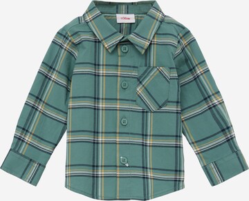 s.Oliver Regular fit Button Up Shirt in Blue: front