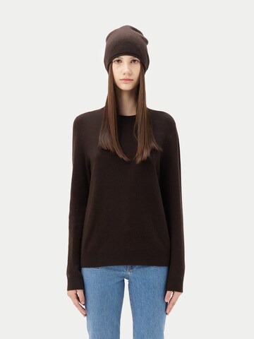 GOBI Cashmere Pullover 'Cashmere Hat & Sweater Set'‌‌‌‌ in Braun