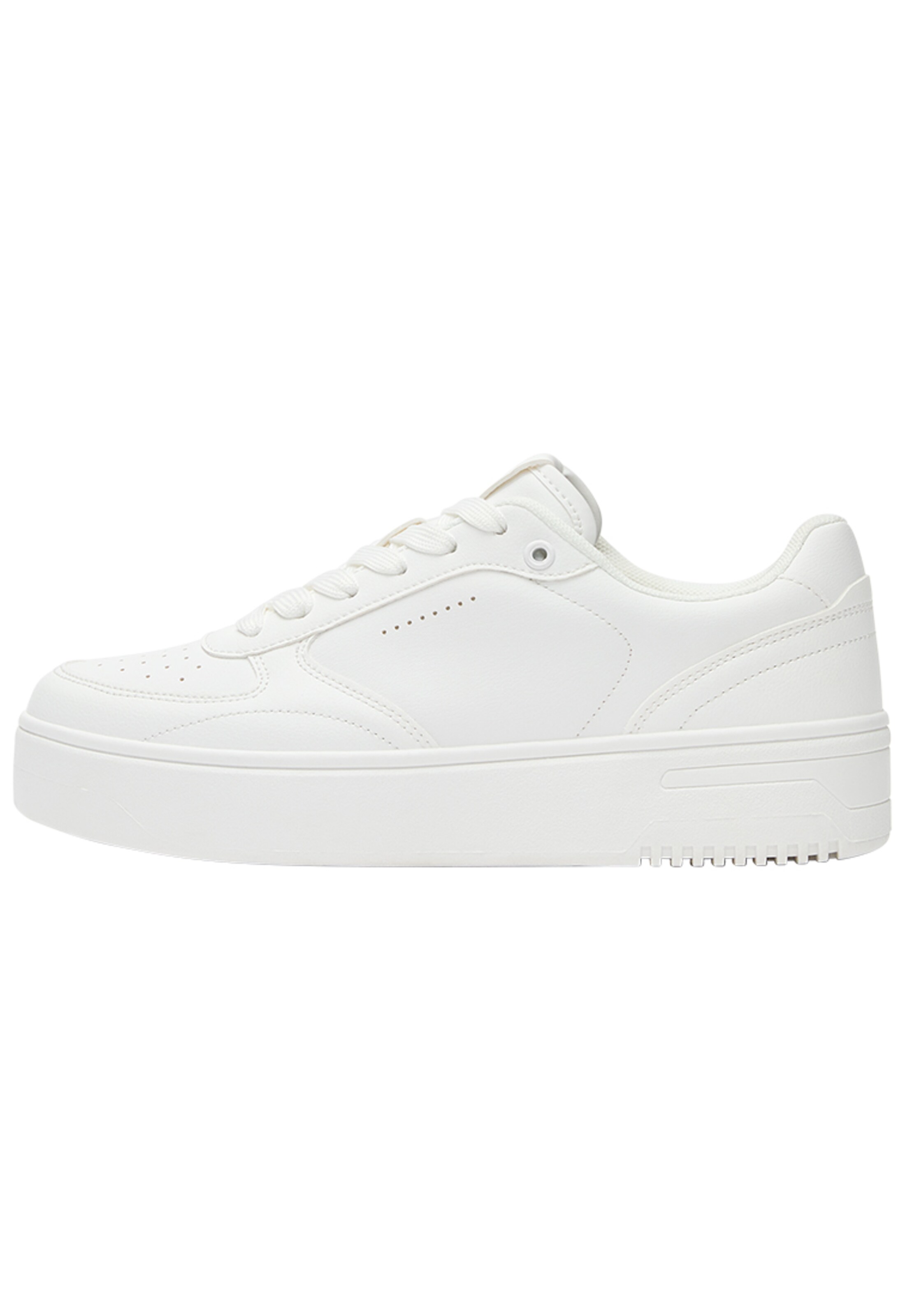 Pull&Bear Ниски маратонки в бяло