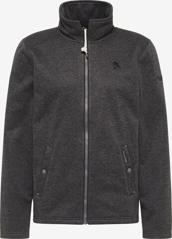 Schmuddelwedda Fleece Jacket in Grey: front