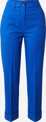 Regular Pantaloni cu dungă de la Sisley pe albastru: față