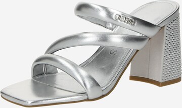 GUESS Mules 'GANAE' in Silver: front
