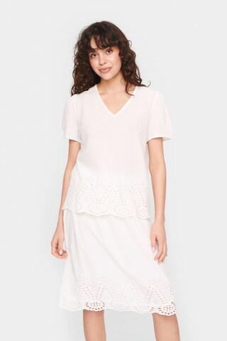 SAINT TROPEZ Bluse 'Eamaja' i hvid: forside