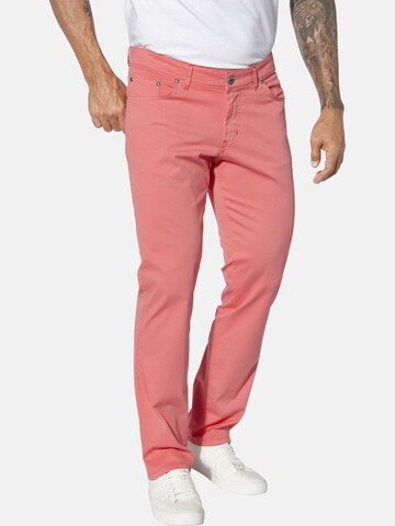 Jan Vanderstorm Regular Trousers ' Jokibald ' in Orange: front