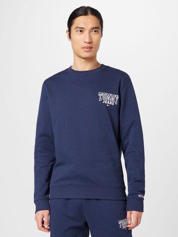 Tommy Jeans - Sudadera en azul: frente