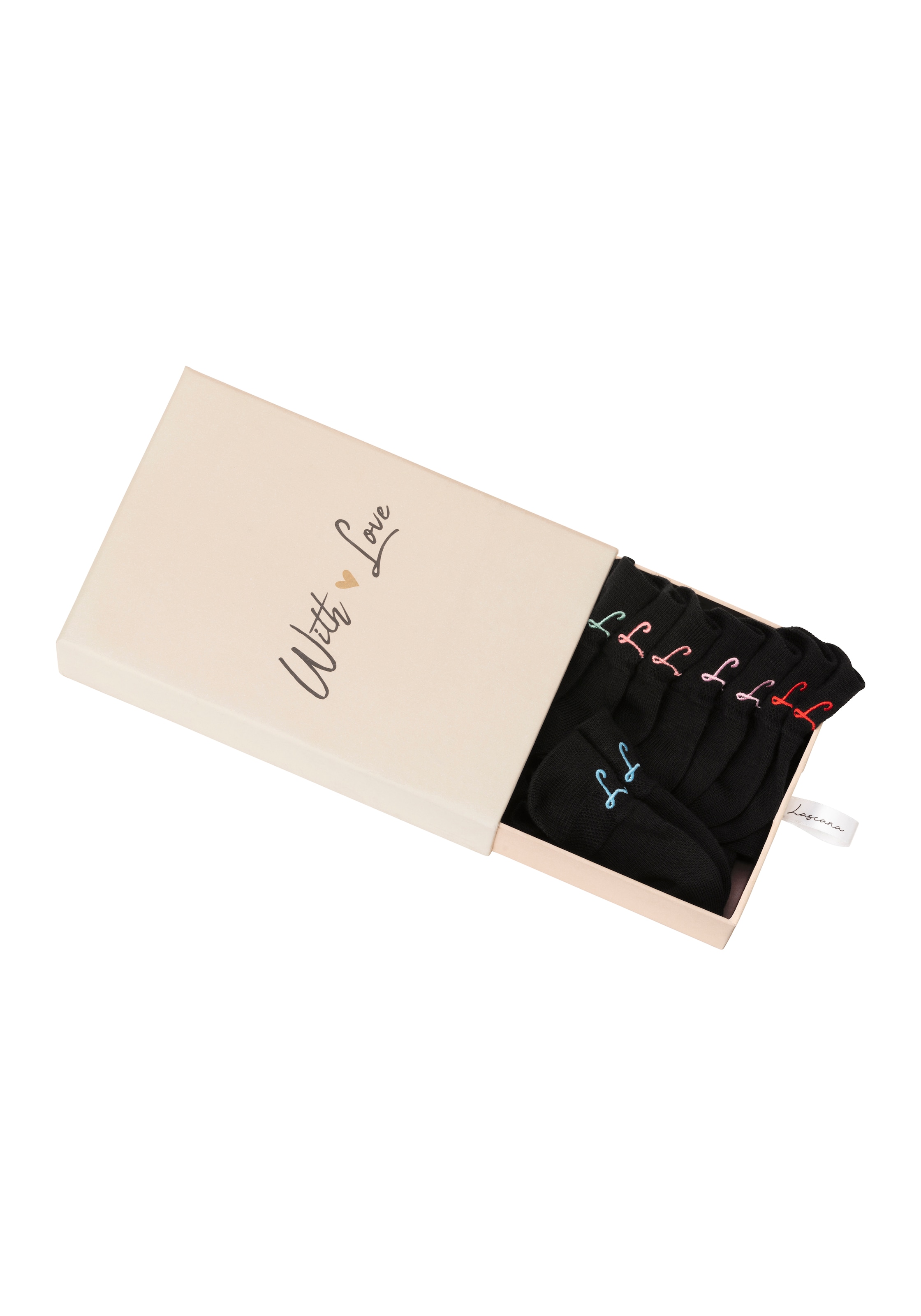 LASCANA Füßlinge in Schwarz