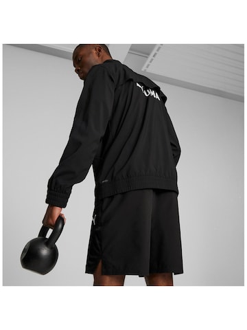 Giacca sportiva 'Puma Zip-up Tracksuit Jacket Fit Woven' di PUMA in nero