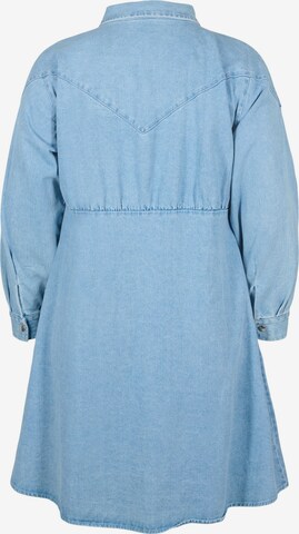 Zizzi Košilové šaty 'Dolia' – modrá