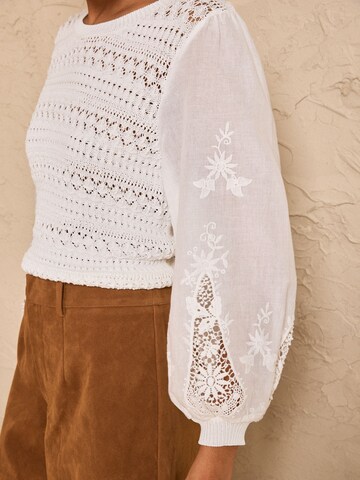 love & rosesPulover - bijela boja