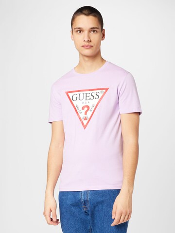 GUESS Shirt in Purple: front