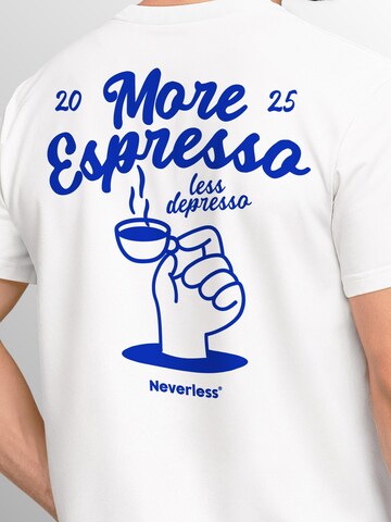 Neverless Shirt 'More Espresso' in White