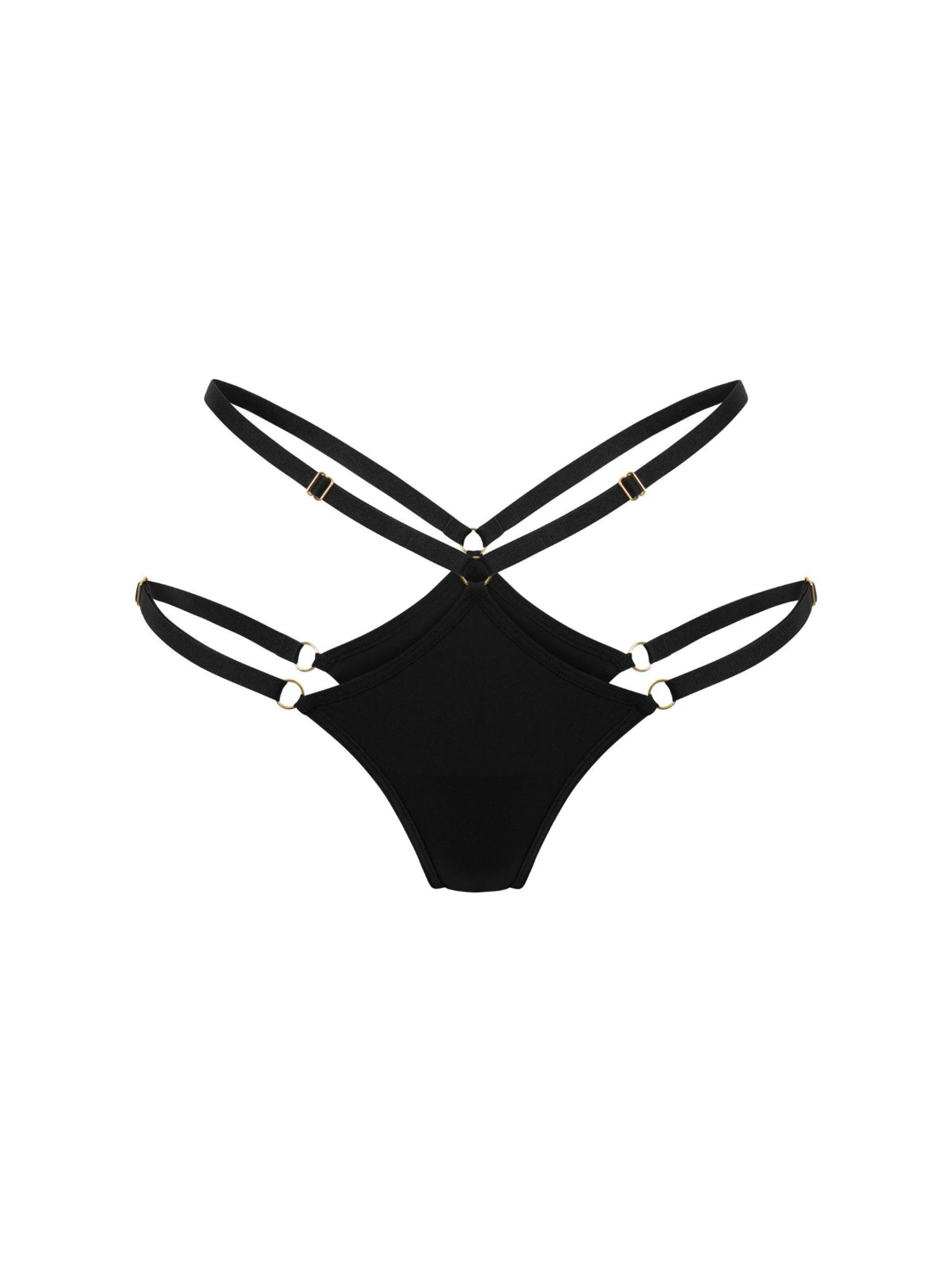 PROMEES Thong 'alessia' in Black: front