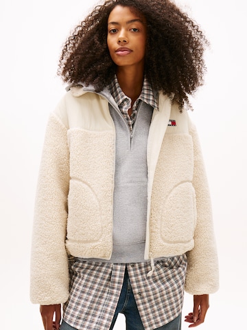 Giacca di mezza stagione di Tommy Jeans in bianco: frontale