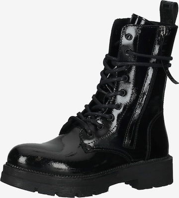 REPLAY Lace-Up Ankle Boots in Black: front
