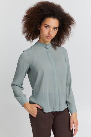 ICHI - Blusa en azul: frente