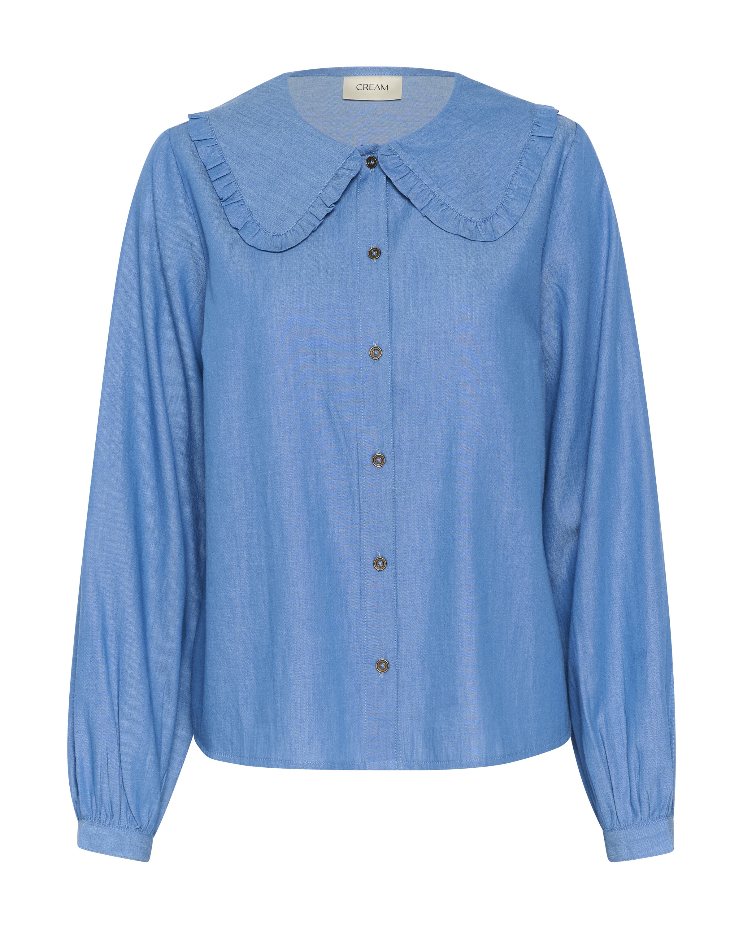 Cream Bluse 'Kami' in Blau: Vorderseite