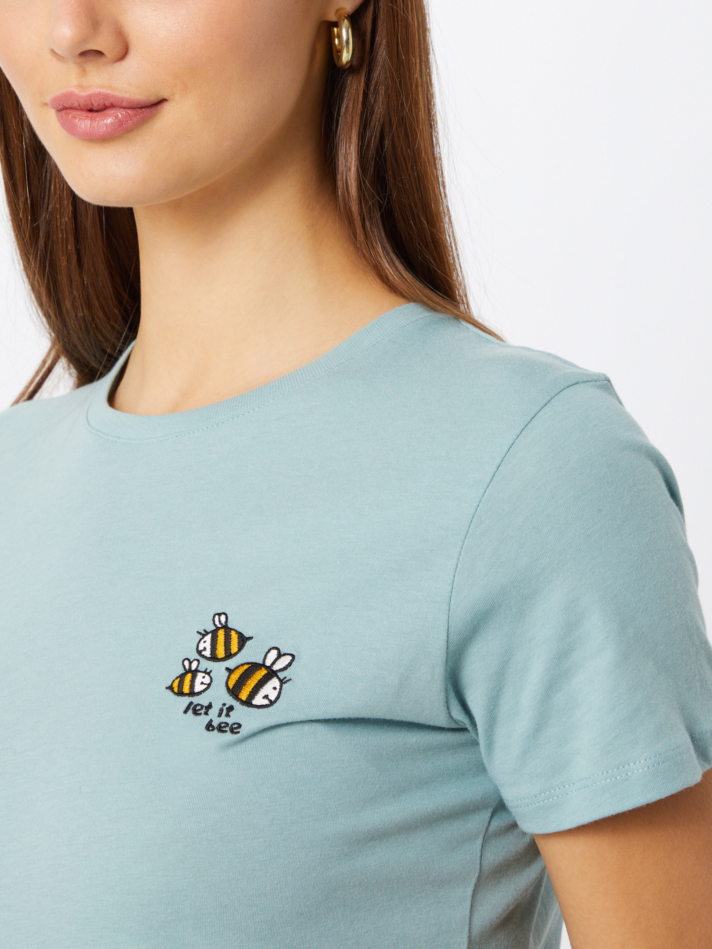 T-shirts et tops T-shirt Let it Bee Iriedaily en Jade 