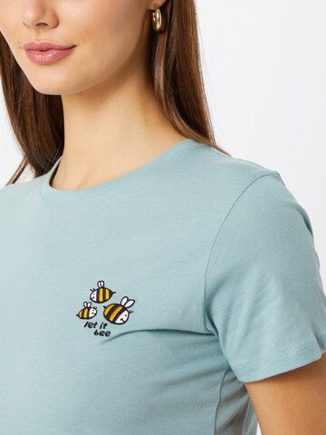 T-shirt 'Let it Bee' Iriedaily en vert