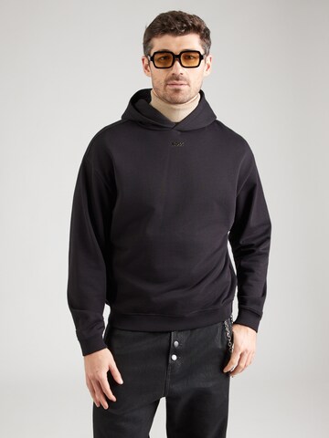 Bluză de molton 'Zixin' de la BOSS pe negru