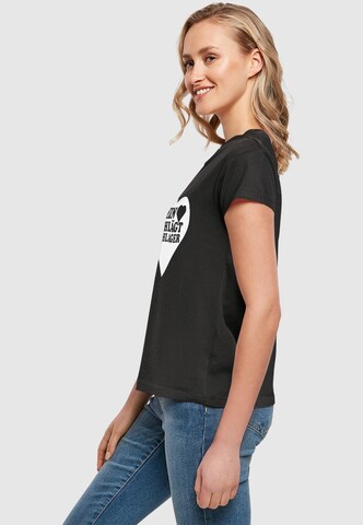 Merchcode T-Shirt 'Herz' in Schwarz
