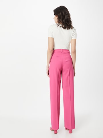 Lindex Regular Trousers with creases 'Gyrid' in Pink
