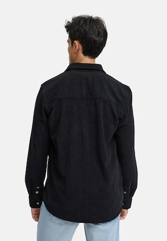 Coupe regular Chemise 'Nemoto' INDICODE JEANS en noir