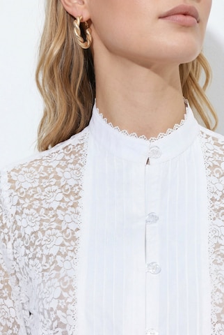 Ulla Popken Klederdracht blouse in Wit