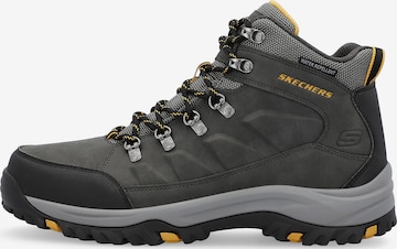 SKECHERS Lace-Up Boots 'Relment Daggett' in Grey: front