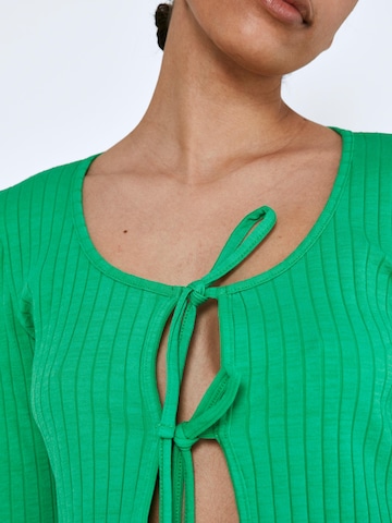 Geacă tricotată 'Paula' de la Noisy may pe verde