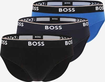 BOSS Black Boxers 'Power' en bleu / bleu marine / noir / blanc, Vue avec produit
