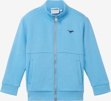 TOM TAILOR Sweat jacket 'Stand Up' in Blue: front