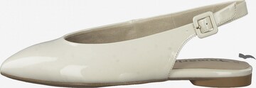 TAMARIS Ballet Flats with Strap in White