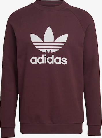 ADIDAS ORIGINALS Sweatshirt 'Adicolor Classics Trefoil' in Red: front