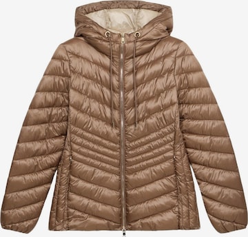 Giacca invernale di oltre in beige: frontale