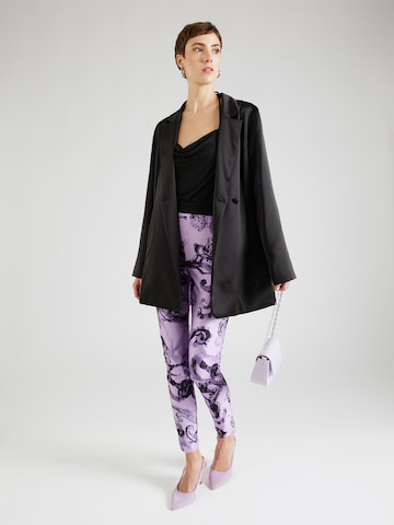 Versace Jeans Couture Skinny Leggings in Purple