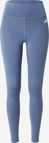 ADIDAS PERFORMANCE - Skinny Pantalón deportivo 'Essentials' en azul: frente