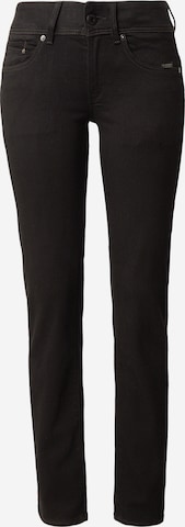 G-STAR Slimfit Farkut 'Midge' värissä musta: etupuoli