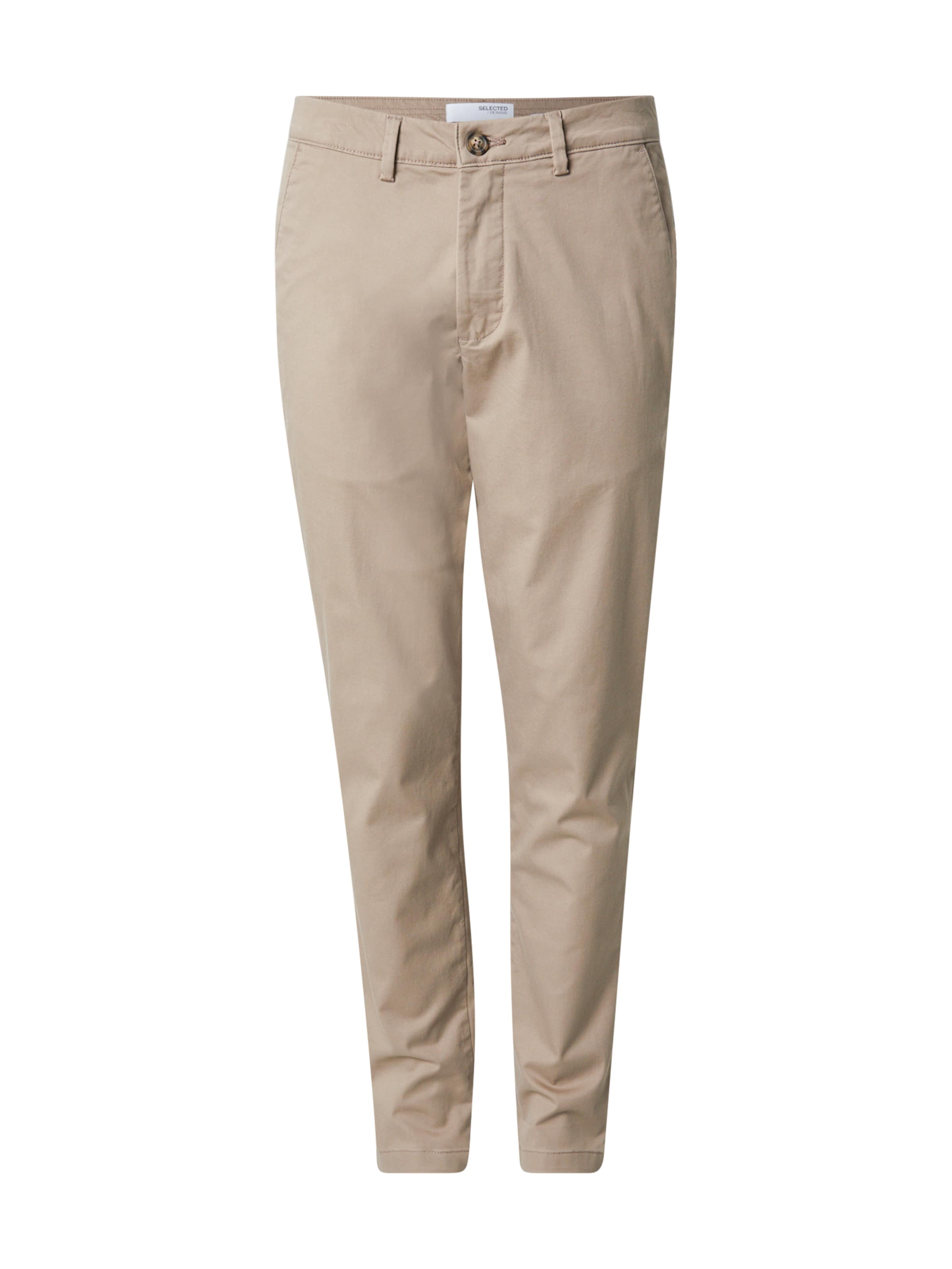 SELECTED - Slimfit Pantalón chino 'SLH175 MILES' en gris: frente