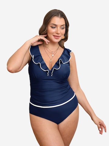 Cupshe Tankini in Blau