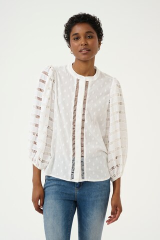 CULTURE Shirt 'Taro' in Wit: voorkant