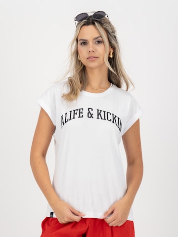 Alife and Kickin Shirt 'DineAK' in White: front