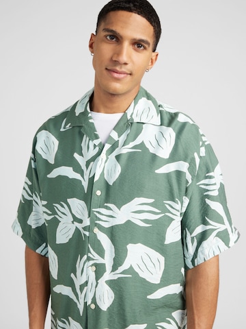 JACK & JONES Comfort fit Overhemd 'EASTER' in Groen